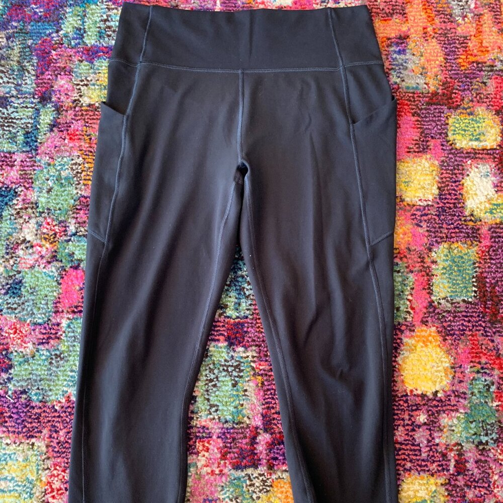 Black Fabletics High-Waisted Leggings